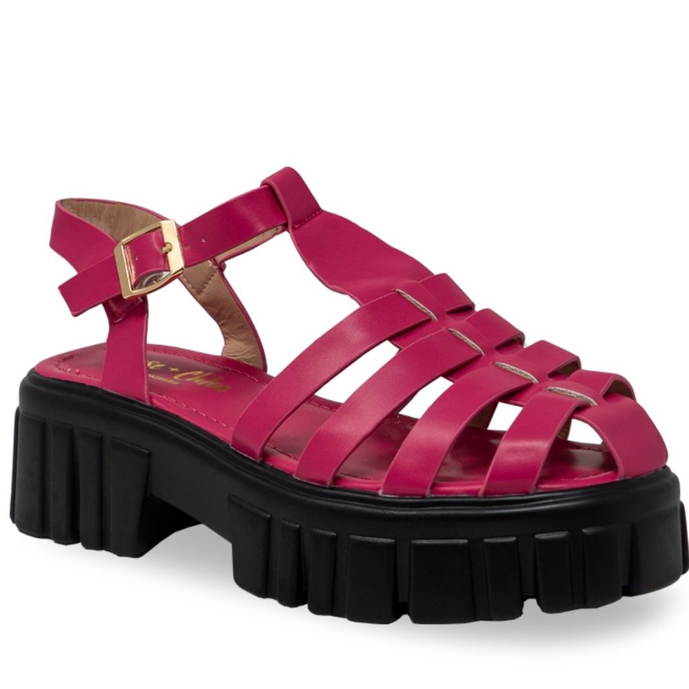 Women 's Platform Wedge Sandals Open Toe Adjustable Ankle Strap Chunky H… - Picture 3 of 3